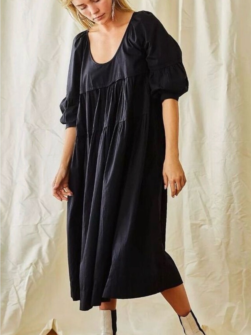 Free People Syd Poplin Midi Dress - TAGS STILL ON